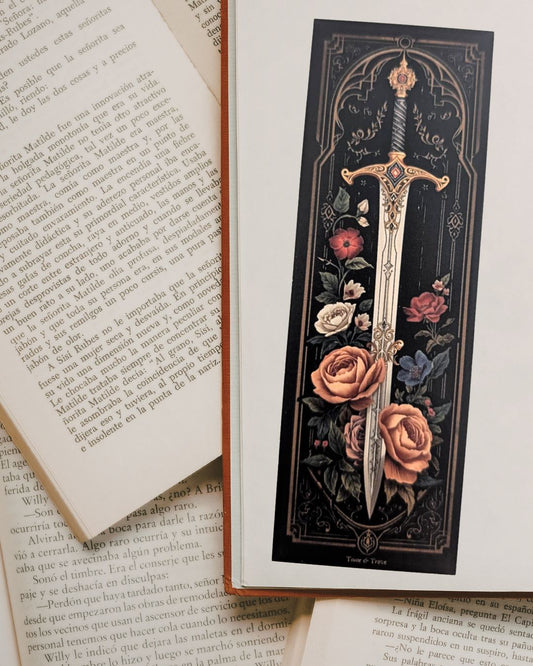 Floral Sword Bookmark