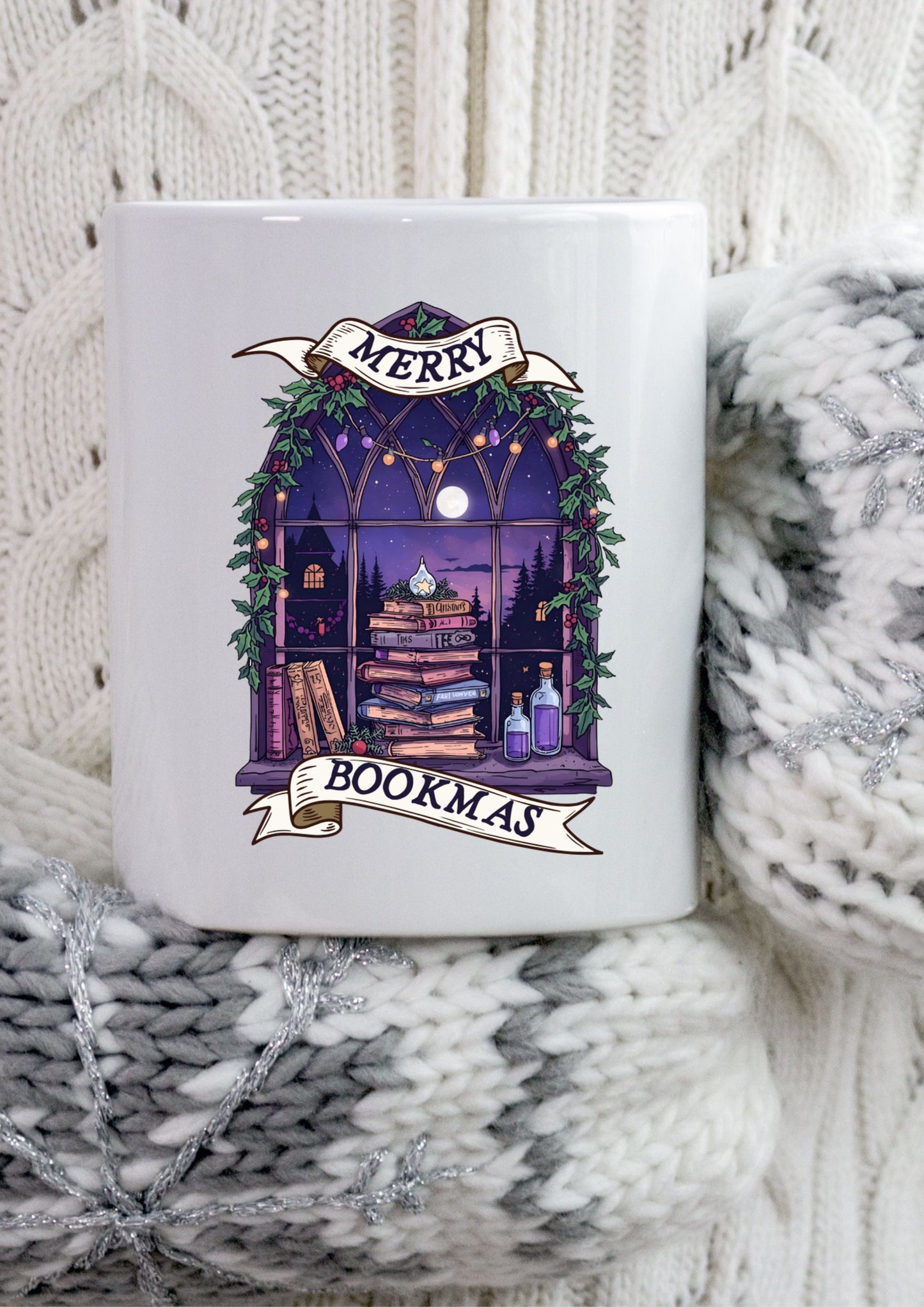 Merry Bookmas Mug